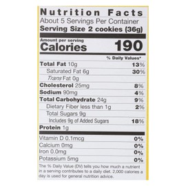 Pamela's Products - Cookies - Lemon Shortbread - Gluten-Free - Case of 6-6.25 Oz.