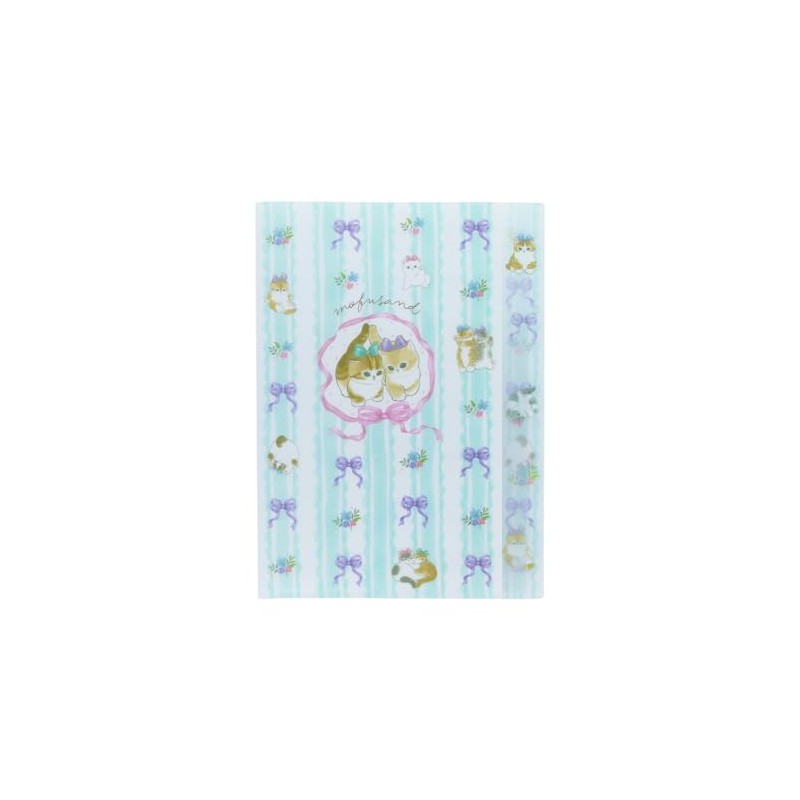Sunstar Stationery mofusand Clear File, 5 Pockets, Ribon, S2172682