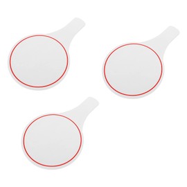 STOBOK 3 Pcs Dry Erase Paddles Quick Response White Board Single Side for Teaching Voting Auction Bidding Scoring