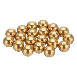 uxcell 20 Pcs 10 mm Bearing Balls H62 Brass G100 Precision Balls for Industrial Spheres, Machinery, Automotive, and DIY
