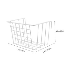 VILLFUL 2pcs Guinea Hay Feeder Wall Mount Metal Hay Rack for Rabbits Small Animals Feeder Metal Chinchilla Hanging Rabbit Bags for Iron White