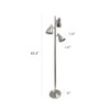 Simple Designs LF2007-BSN Metal 3 Light Tree Floor Lamp, Brushed