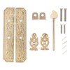 Cabinet Faceplate Brass Material Elegant Retro Botanical Pattern Decorative Chinese