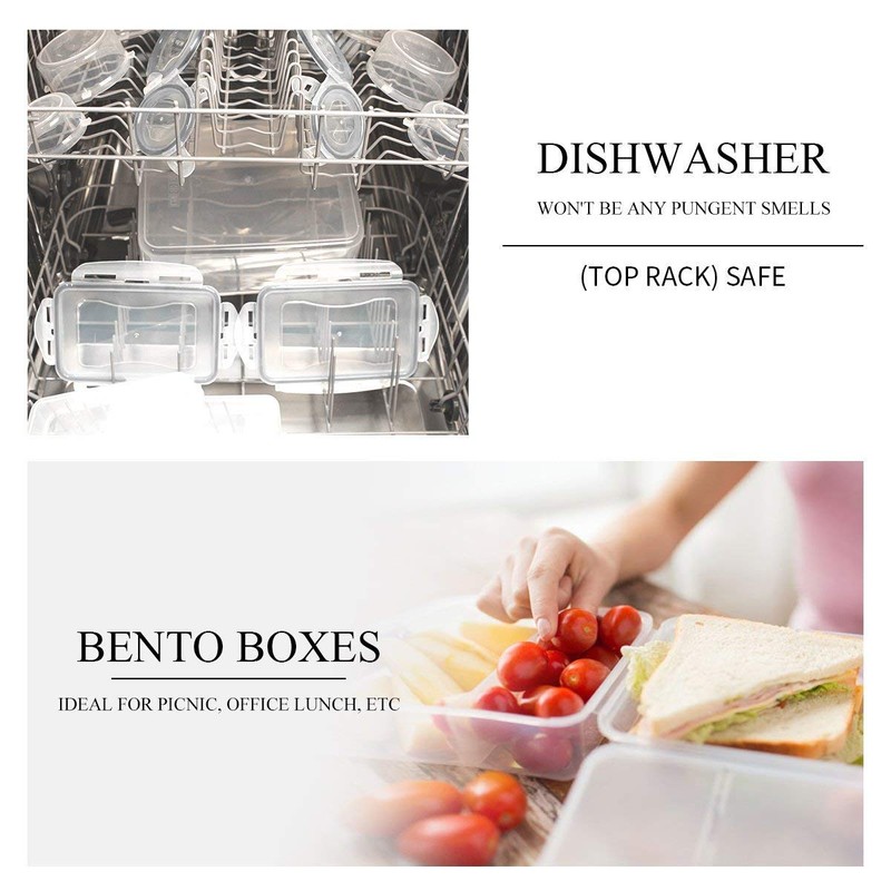 EASYLOCK 4Pack 180ML Food Storage Containers with Lids Airtight, Meal