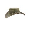 Black Jungle Bulat Leather Western Hat Australia Cowboy Hat, khaki
