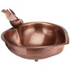 Achla Designs HBB-01 Heart Shaped Copper Metal birdbath Bowl, Solid