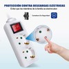 EXTRASTAR 1.5M 2 Way Power Strip with Switch for Home,