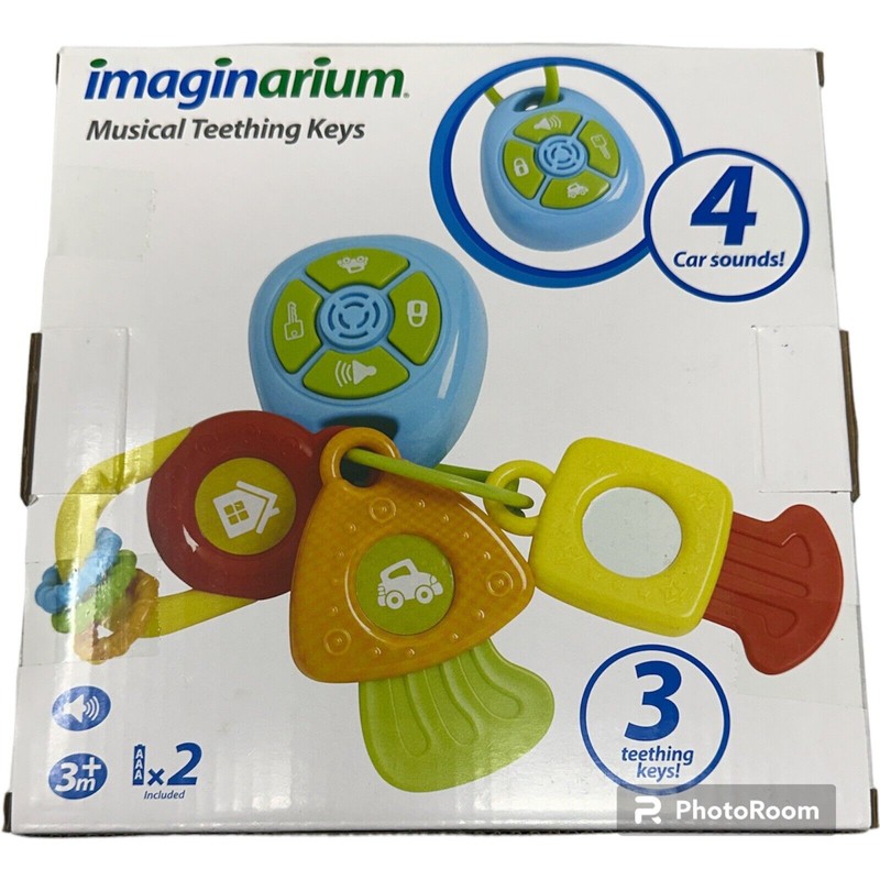 İmaginarium Musical Teething Keys, 4 Car Sounds, 3 Teething Keys