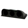 GlowShift Universal Black Triple Gauge Console Dashboard Pod with Dome