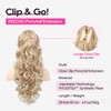 REECHO Ponytail Extension, 24" Claw Clip in Ponytail Extensions Long