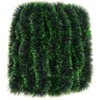 VEYLIN 10 Meter Green Christmas Tinsel Garland for Xmas Home