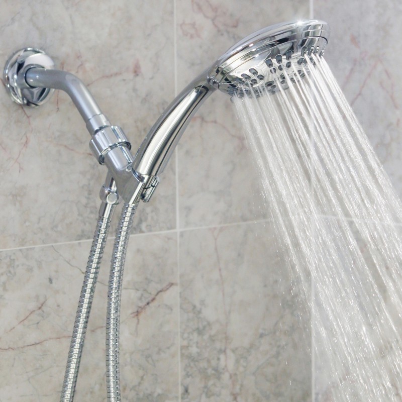 6 Function Handheld Shower Head Kit - High Pressure, Removable