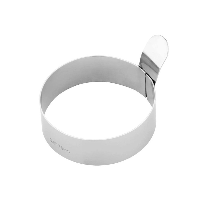 Vogue Stainless Steel Egg Ring Mould for Frying, Poaching Omelettes