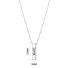 Philip Jones Silver Plated Sister Bar Necklace