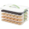 FMOACEN 4-Layer Airtight Cookie Storage Box with Handle and Lid