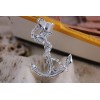 Unbranded ANCHOR WITH ROPE PENDANT STERLING SILVER, 1 1/2" with