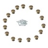 DIY Antique Retro 24x20mm Round Handle Bronze Set of 16