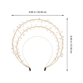 LIFKOME Diadema De Perlas Para Mujer Tocado Decorativo Lolita Corona De Diosa Accesorio Elegante Para Fiestas Y Bodas Para Únicos