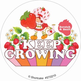 SmileMakers Retro Strawberry Shortcake Scented 2.5" Stickers 50 ct