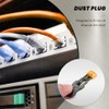 Snblzhef 500Pcs Orange RJ45 Port Ethernet LAN Hub Anti Dust