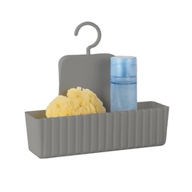 WENKO Minas Taupe Shower Caddy Wall Basket