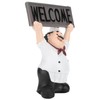 Chef Sculpture Raise Your Hands Welcome Resin France Cook Ornaments