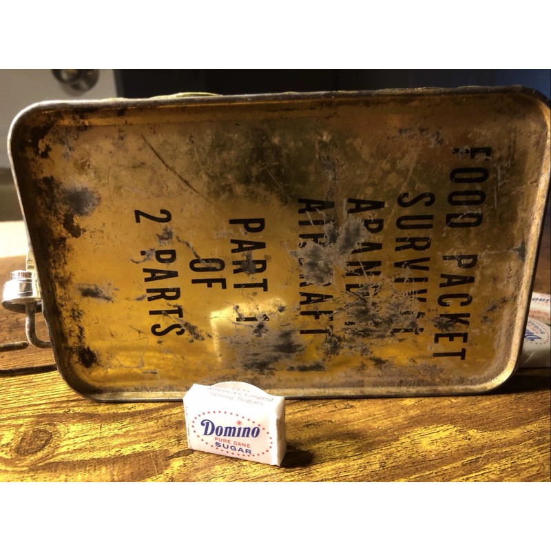 Vietnam War Era 1968 Abandon Aircraft Ration Domino Sugar Cube
