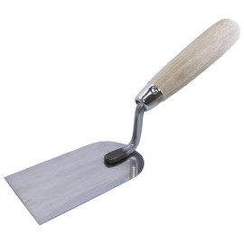 AERZETIX - C54476 - Plaster trowel/plastering trowel/plastering trowel/plasterer 60x110mm - Masonry tool - wooden handle/steel spatula - square tip