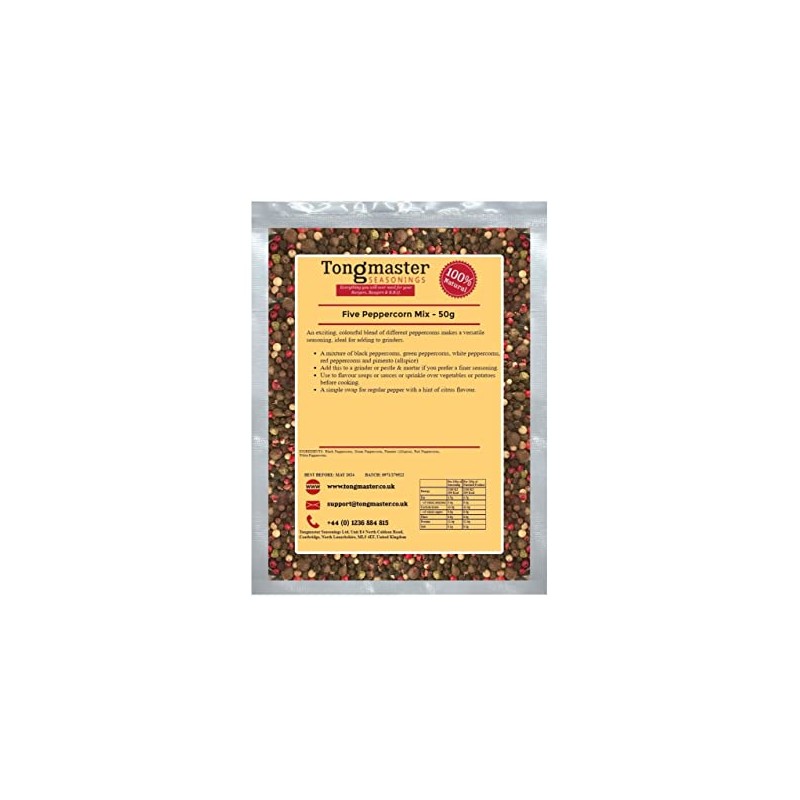 Rainbow Five Peppercorn Spice Mix - 50g