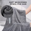 FveVqe Microfibre Hair Towel - Super Absorbent, Elastic Strap for