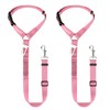 BWOGUE 2 Piece Dog Seat Belt for Car with Elastic
