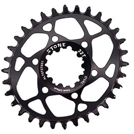 Stone Oval Chainring Direct Mount 3mm Offset for Sram GXP 9-12s 28T 30T 32T 34T 36T 38T Boost 148 (32T)