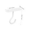 IWOWHERO 2 Pcs Heavy Duty Ceiling Hooks White Plant Hangers