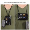 OneTigris Tactical ID Card Holder Vertical Badge Holder Horizontal with