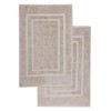 GREEN MARK Textilien Set of 2 Bath Mat Premium Quality