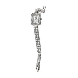 Eton Womens Cocktail Diamante Quartz Watch (Chrome)
