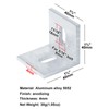 Fanmao 20 Pcs 1-5/8" x 1-5/8" x 1-5/8" Aluminum Slotted