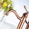 GGStudy Tall Body Single Handle One Hole Bathroom Vessel Sink