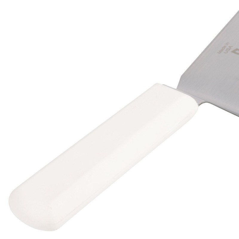 Basics P94855 6" x 3" White Hamburger Turner with Polypropylene