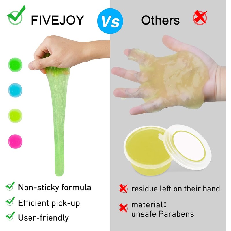FiveJoy - Gel de limpieza interior de coche, paquete de