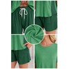 YAHESHION Women's Cozy Pjs Set Green Summer Pajama Set with