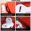 G1/2 Toilet Bidet Seat Attachment Water Spray Double Nozzle Non