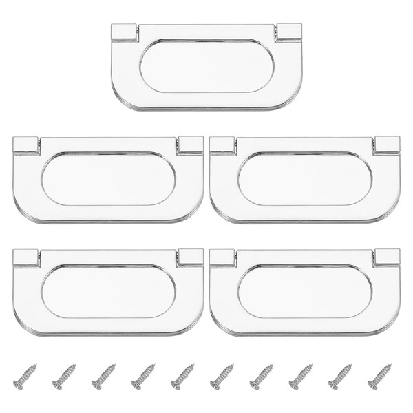 PATIKIL 2.9 Inch (75mm) Flush Ring Pull 5 Pcs Low