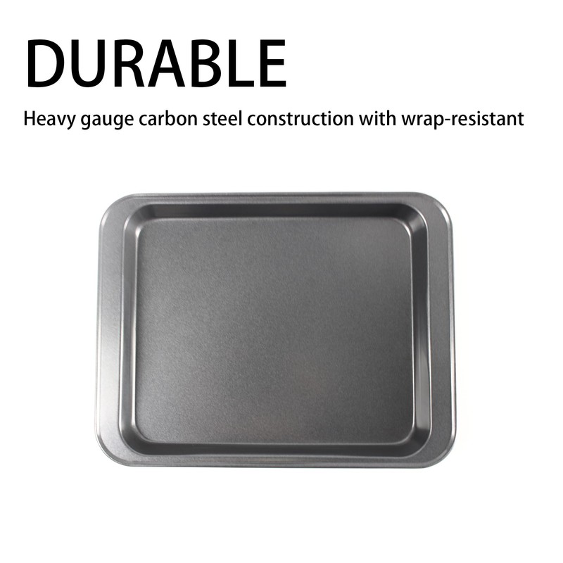 esahpss Small oven with heavy-duty steel non stick household baking