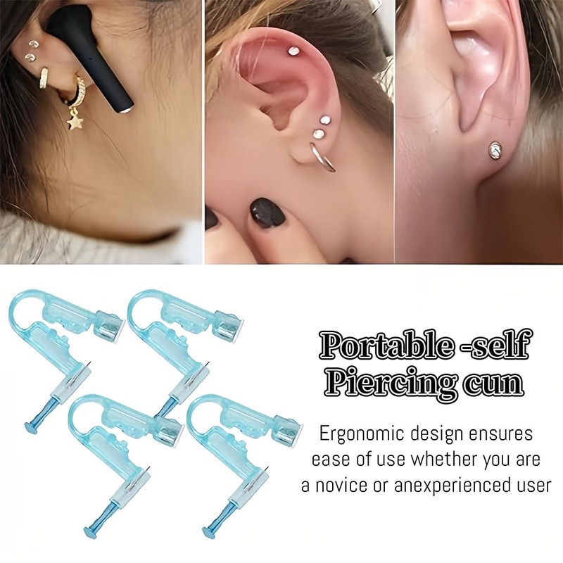 NJCXOLA 10 piercing gun, disposable ear stud gun, children and