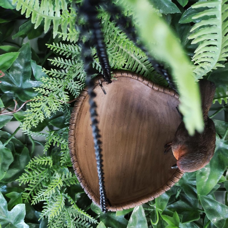 Vivid Arts Hanging Robin Heart Feeder