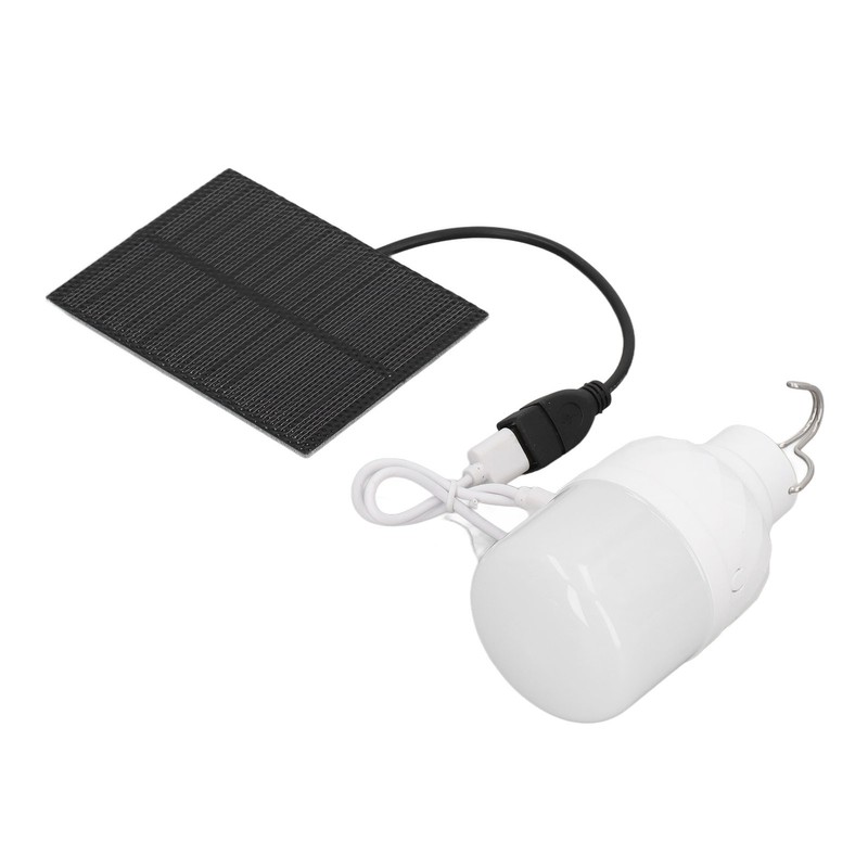 Solar Powered LED Bulb 40W 5000K 1500lm Portable LED Light