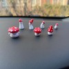 Sopopal Little Mushrooms Figurines, 7 Pcs Cute Mushroom Decor Crafts