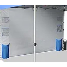 CROWN SHADES SunWall Silver Coated for 10x10 Pop up Canopy Tent, 1 Pack Sidewall Only with Silver Coating (1 Pack,Blue)