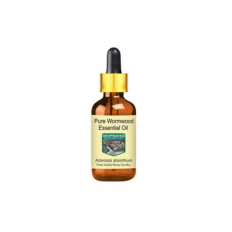 Devprayag Pure Wormwood Essential Oil (Artemisia Absinthium) with Glass Dropper